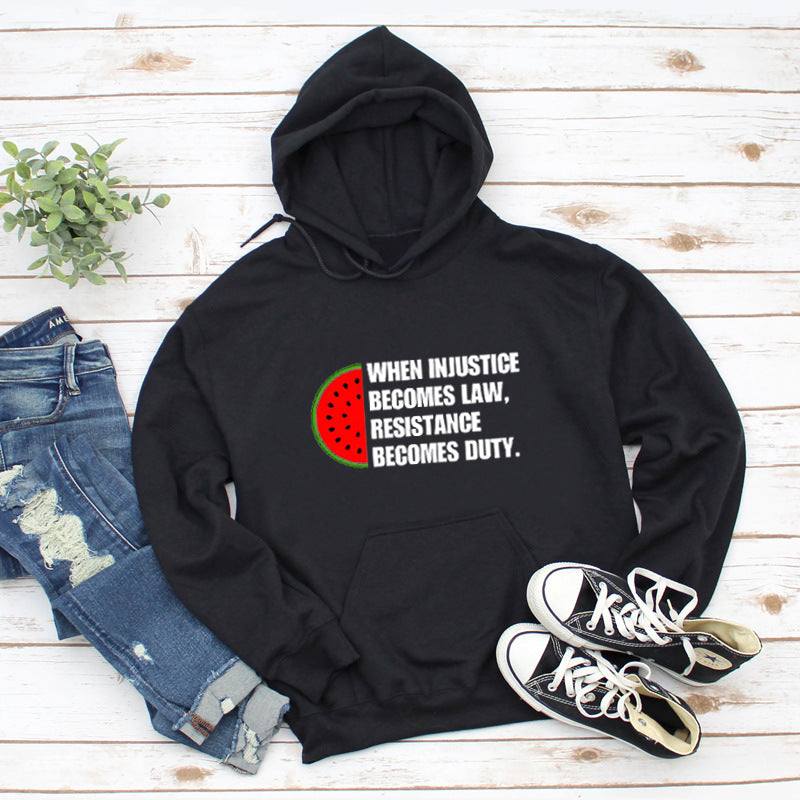 When Injustice Becomes Law Women's Casual Hoodie