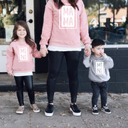 Matching Family Colorblock Hoodies for Mom and Daughter