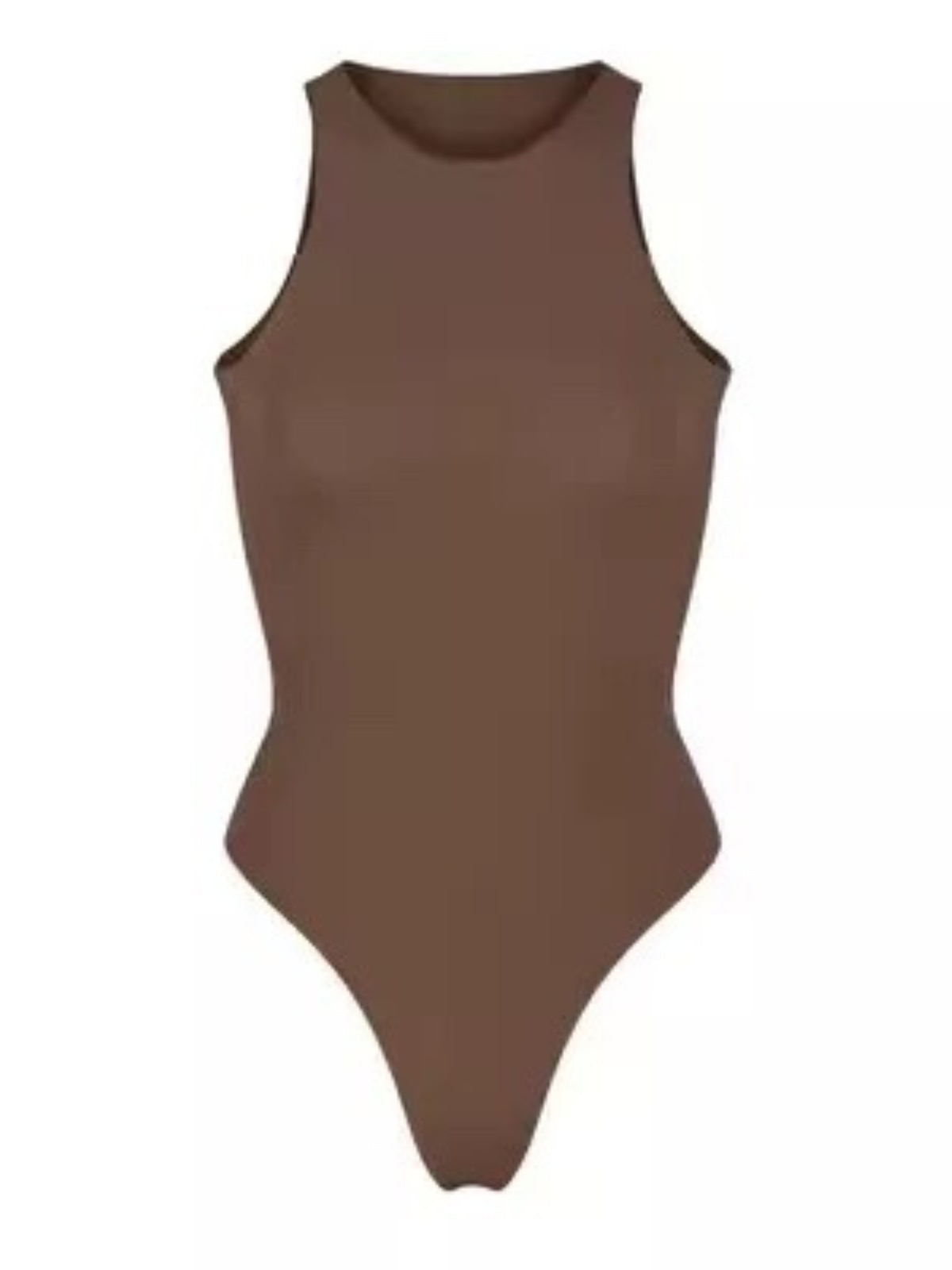 Solid Color Sleeveless Tight High Elastic One-piece Vest For Women