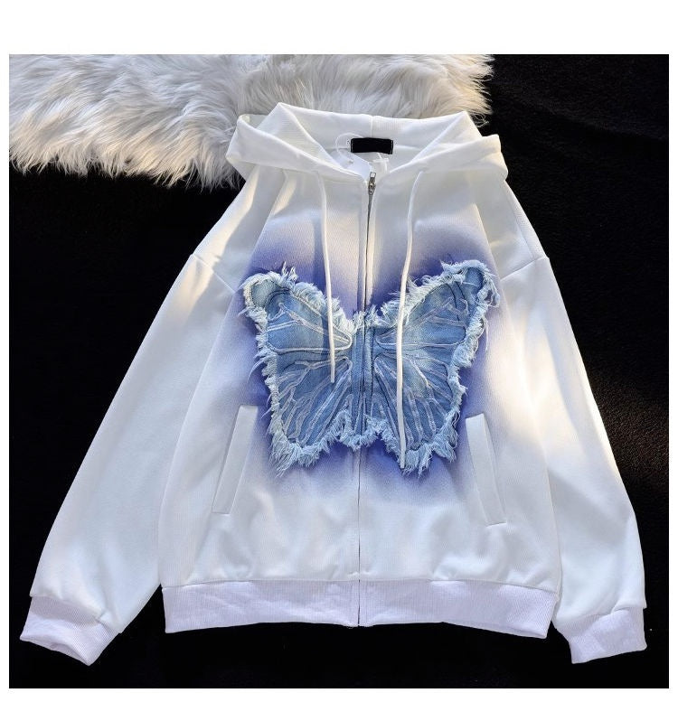 Women's Gradient Trendy Hooded Pullover Sweater