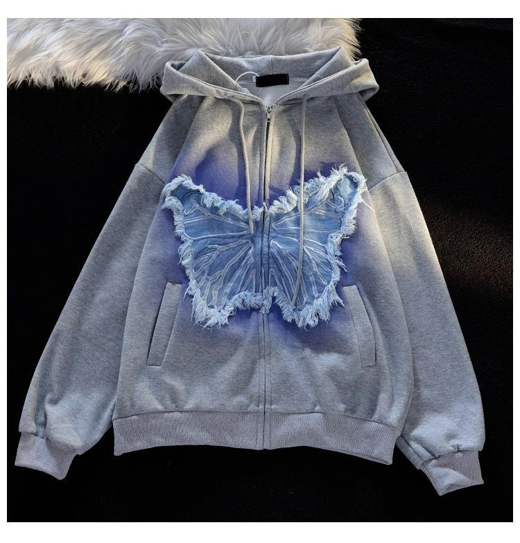 Women's Gradient Trendy Hooded Pullover Sweater