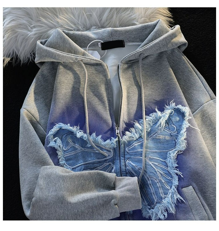 Women's Gradient Trendy Hooded Pullover Sweater