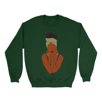Cartoon Print Crewneck Sweater for Casual Streetwear