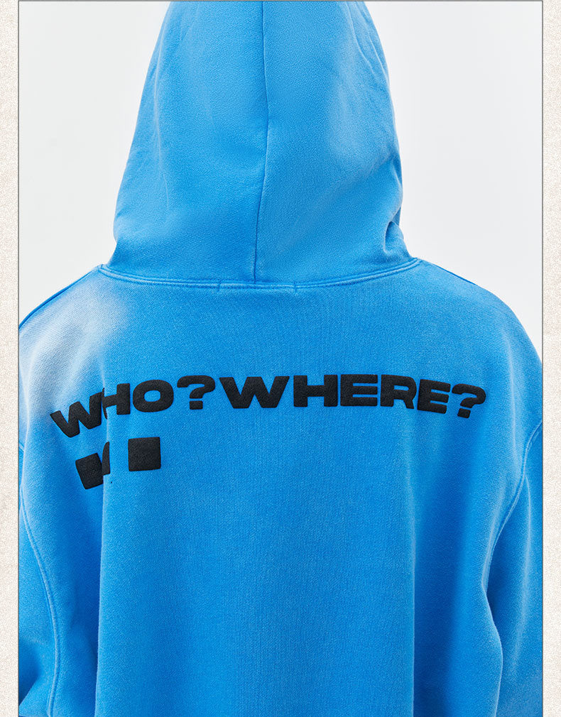 Washed Vintage Streetwear Letter Graphic Sweater