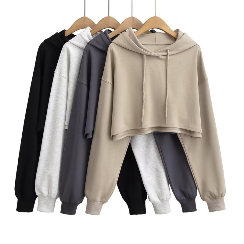 Trendy High-Waist Lace-Up Pullover Sweater