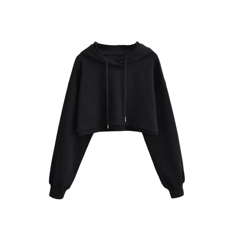 Trendy High-Waist Lace-Up Pullover Sweater