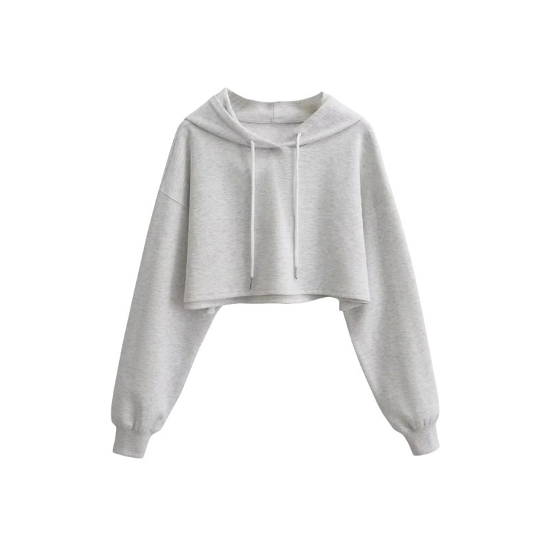 Trendy High-Waist Lace-Up Pullover Sweater