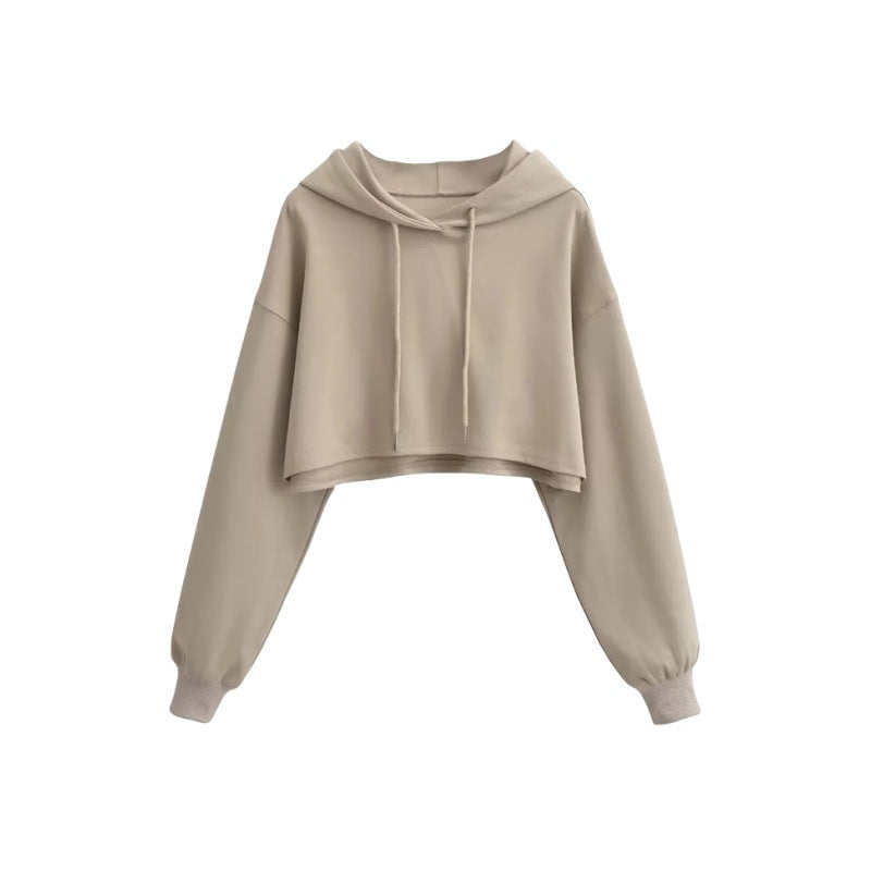Trendy High-Waist Lace-Up Pullover Sweater