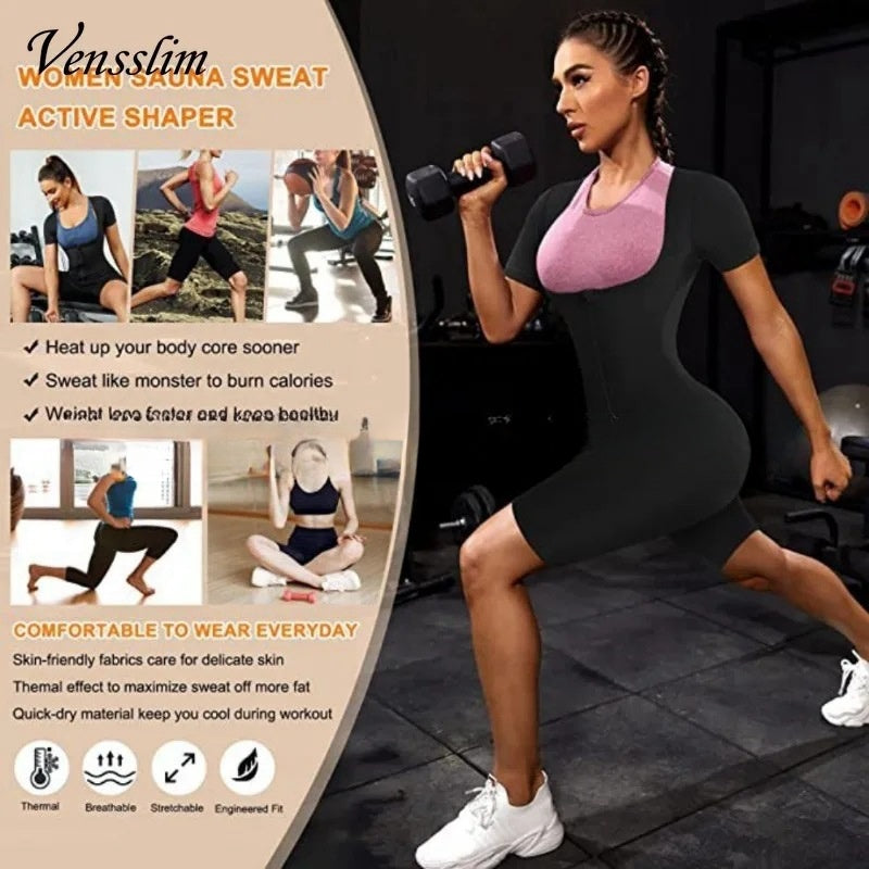 Women's Sweat-Enhancing Fitness Jumpsuit