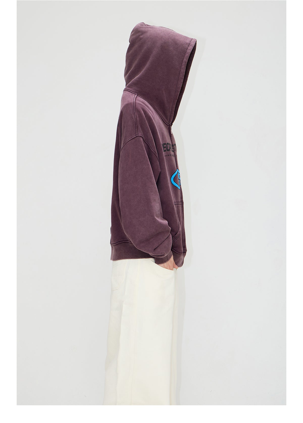 Heavyweight Embroidered Zip-Up Hoodie