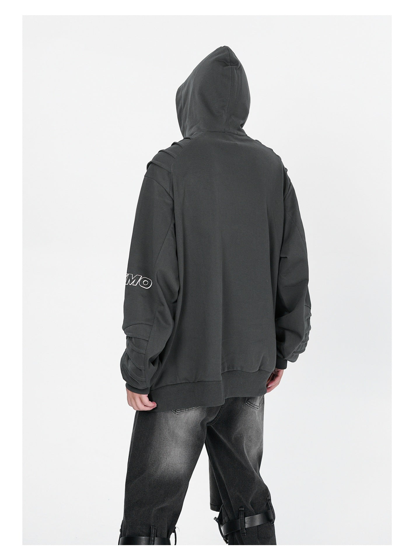 Dark High Street Oversized Colorblock Hoodie