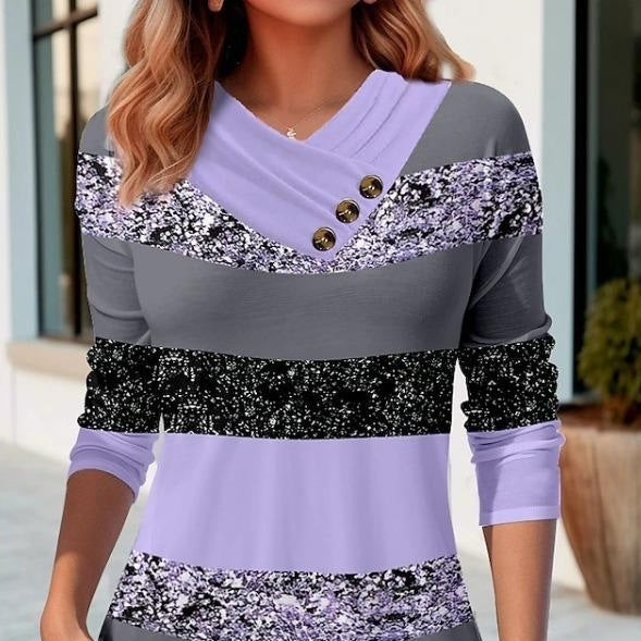Women's Casual Printed Long Sleeve Autumn Sweatshirt