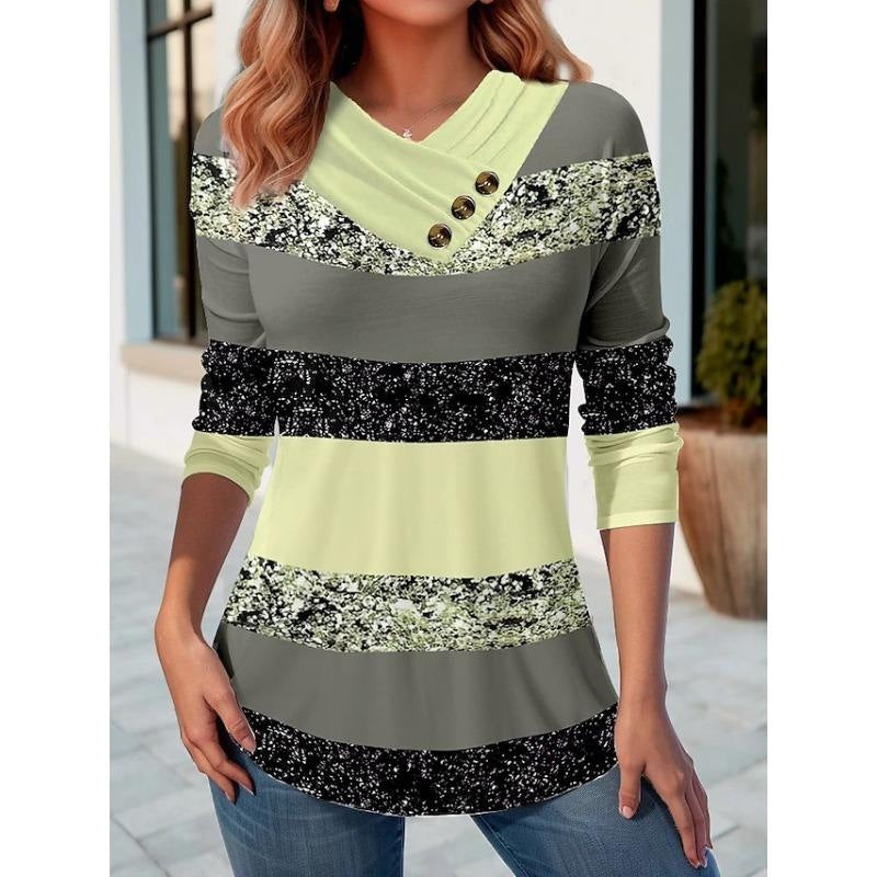 Women's Casual Printed Long Sleeve Autumn Sweatshirt