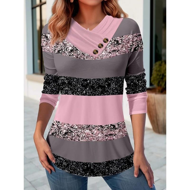 Women's Casual Printed Long Sleeve Autumn Sweatshirt