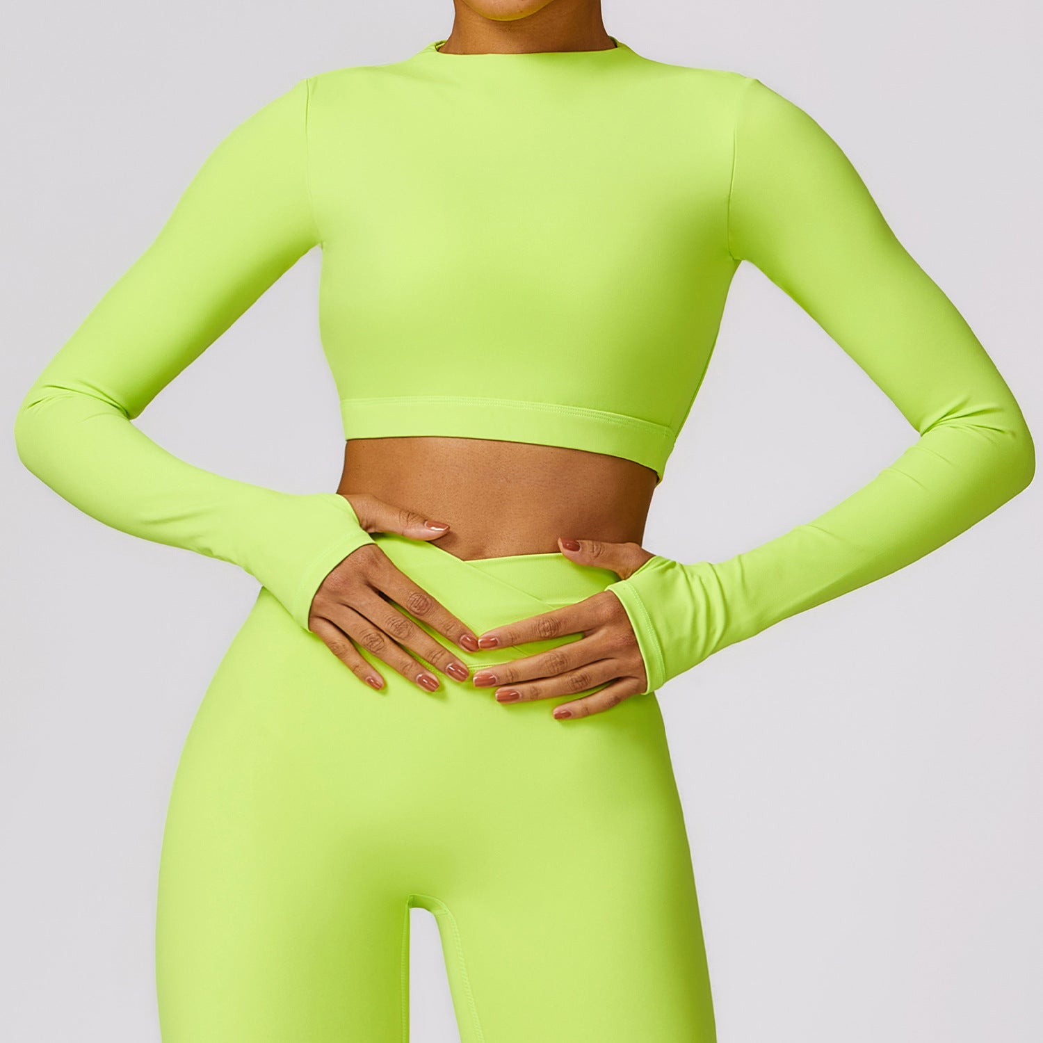 Long-Sleeve Backless Yoga Top for Fitness & Running