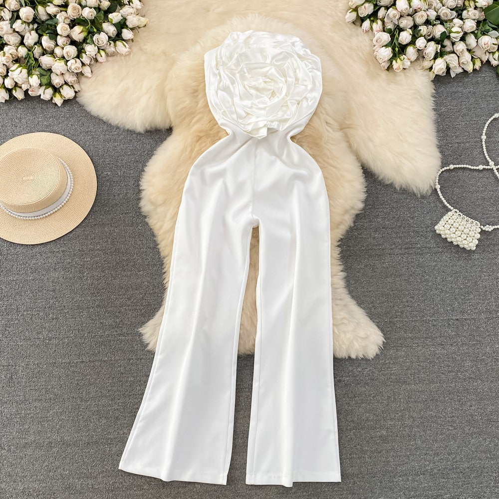 Women's Chic Straight Wide-Leg Jumpsuit