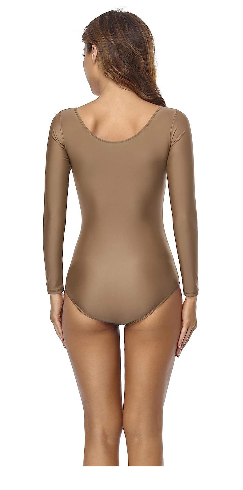 Women's Glossy Silk One-Piece Swimsuit Solid Color
