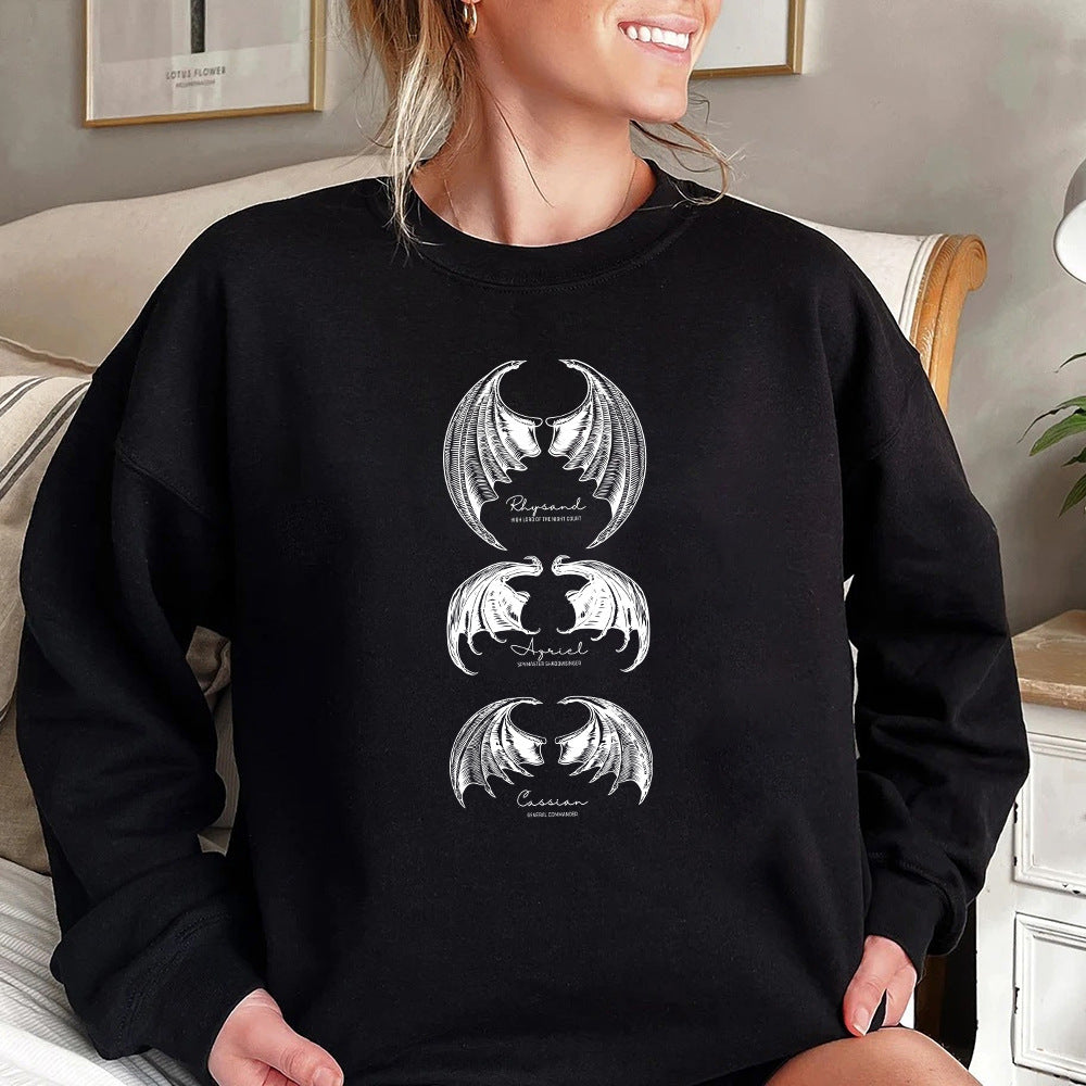 Thorns & Rose Graphic Long Sleeve Night Shirt