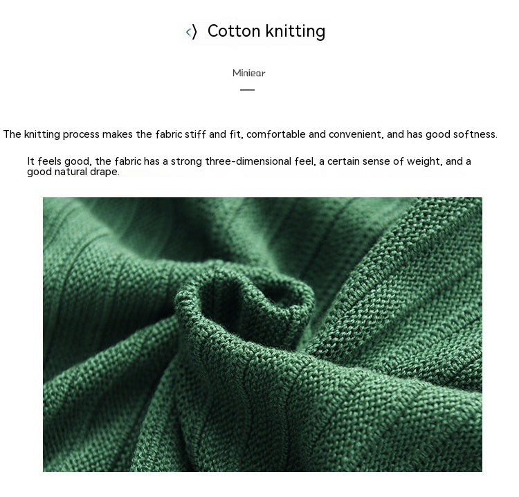 Casual Cotton Knitted Patch Hoodie for Women