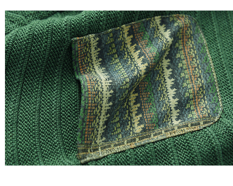 Casual Cotton Knitted Patch Hoodie for Women