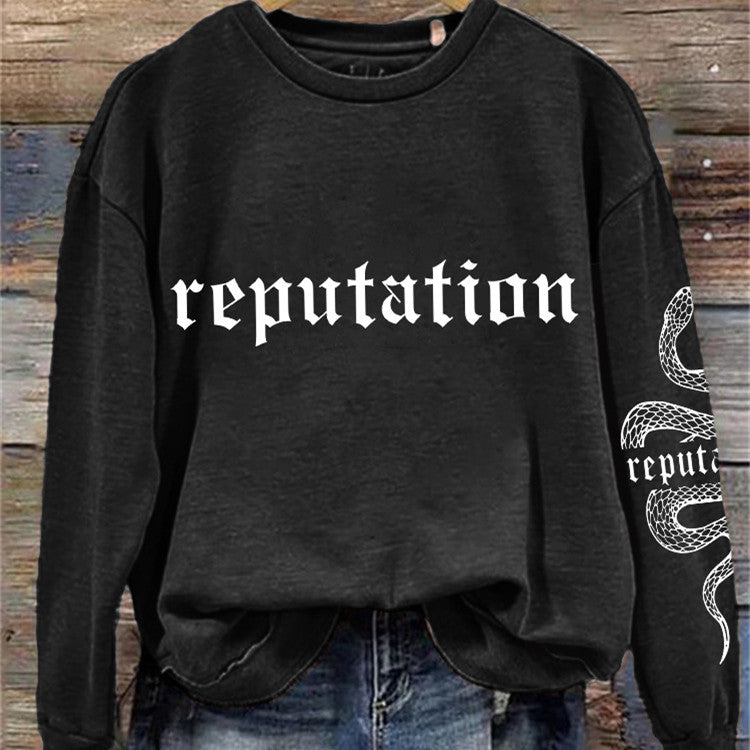 Women's 3D Printed Casual Pullover Sweatshirt