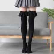 Elegant Velvet Knee High Stockings for Women