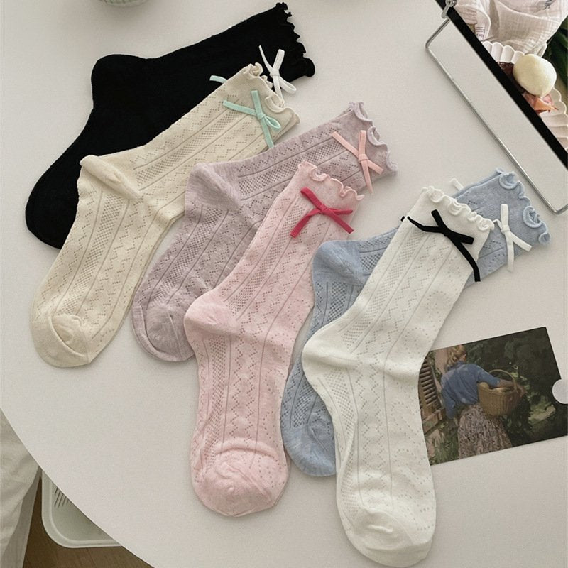 Breathable Mid-Calf Socks for Women