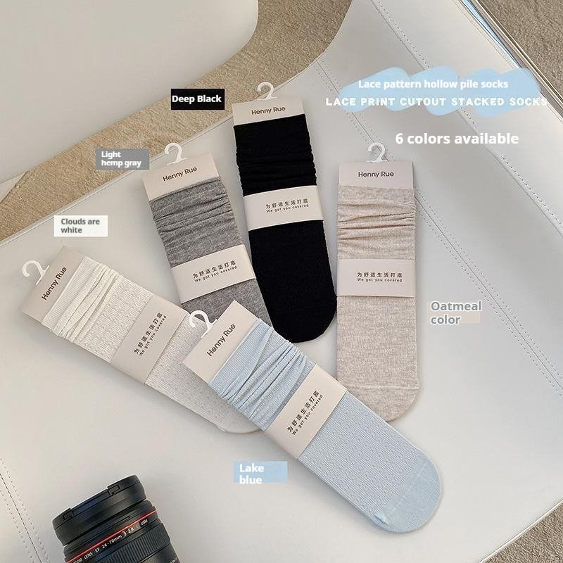 Breathable Cotton Mid-Calf Socks for Women