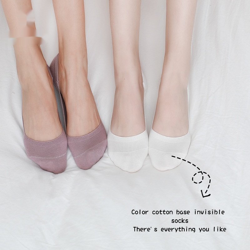 Breathable Cotton Invisible Socks for Women