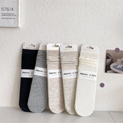 Breathable Women's Solid Color Socks