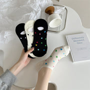 Vibrant Polka Dot Low Cut Socks for Women