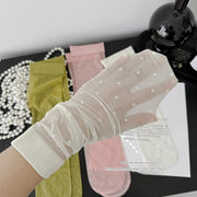 Polka Dot Calf Socks for Women