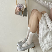 Breathable Mid-calf Loose Socks for Women