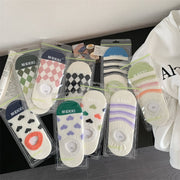 Invisible Low-cut Liner Socks for Women - Geometric Pattern