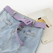 Colorful Square Woven Belt for Women