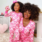 Romantic Parent-Child Pajamas Set