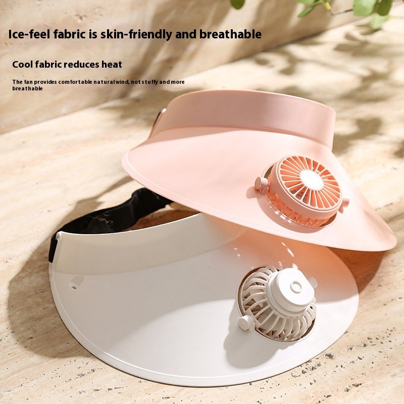 Stay Cool in Style with 3-Gear Adjustable Sun Hat Fan