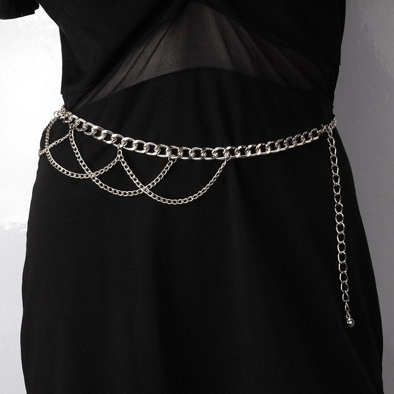 Metal Chain Waist Chain for Men and Women