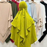 Traditional Middle Eastern Women's Scarf Veil in Multicolor Cotton