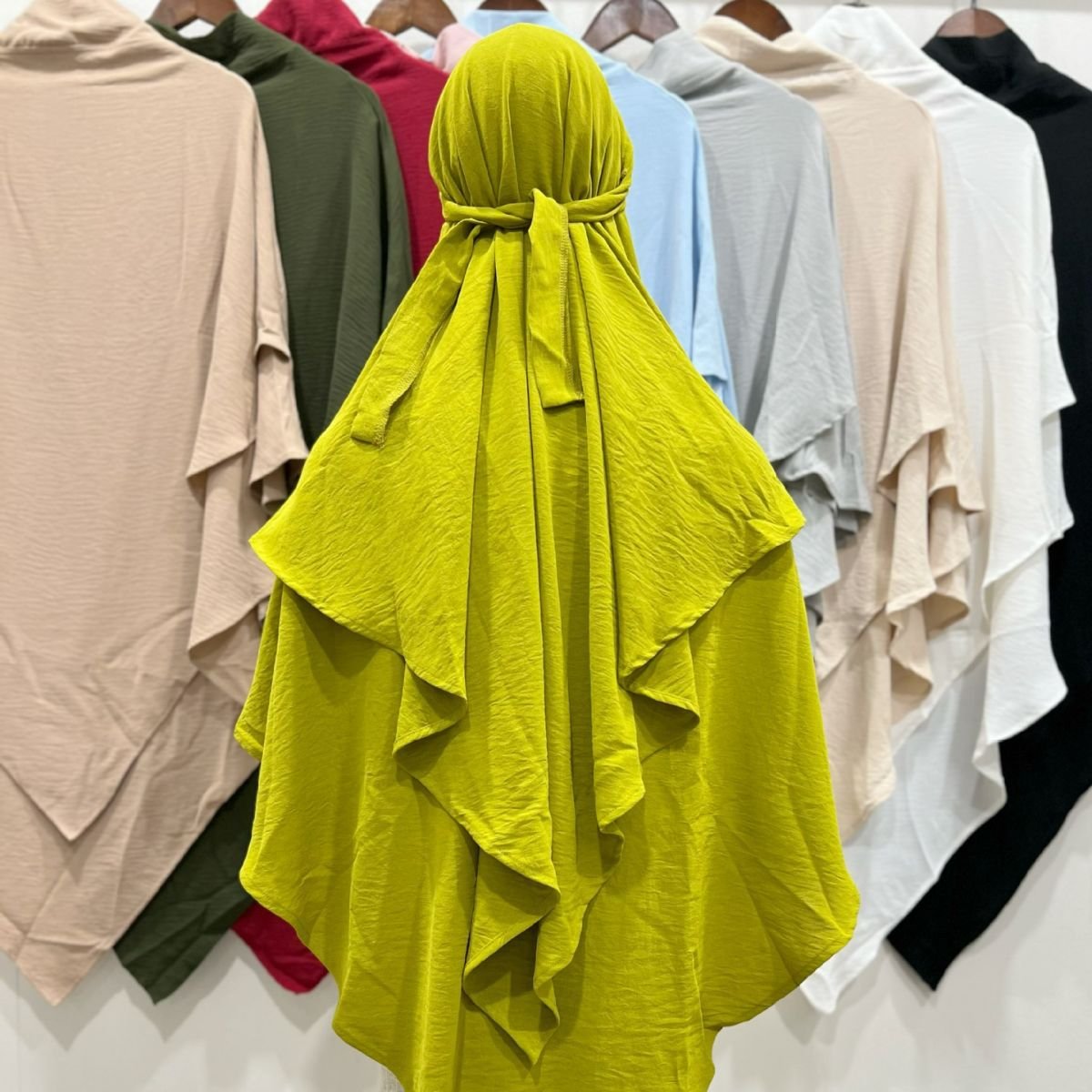 Traditional Middle Eastern Women's Scarf Veil in Multicolor Cotton