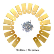 45mm Titanium‑Coated Replacement Blades with Mounting Screws for Robotic Lawn Mowers