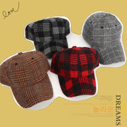 Plaid Woolen Cap