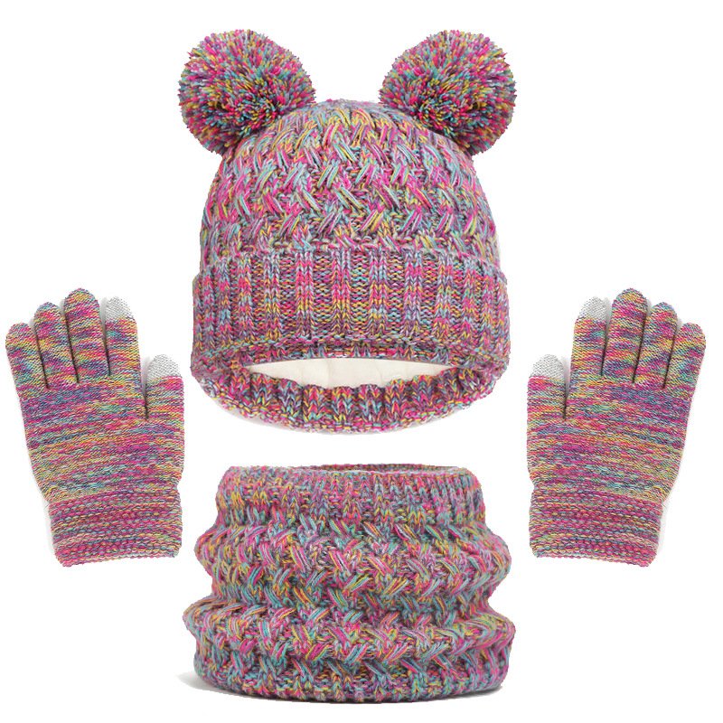 Cozy Winter Set for Kids - Fleece-lined Hat, Scarf, Gloves