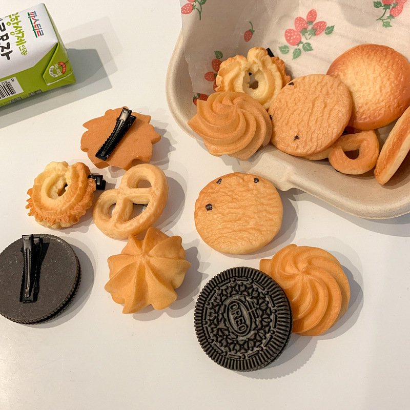 Funny Biscuit Hairpin for Women