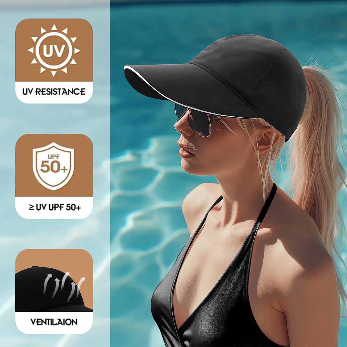 Quick-Drying Baseball Cap for Women