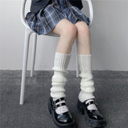 Cozy Solid Color Knitted Socks