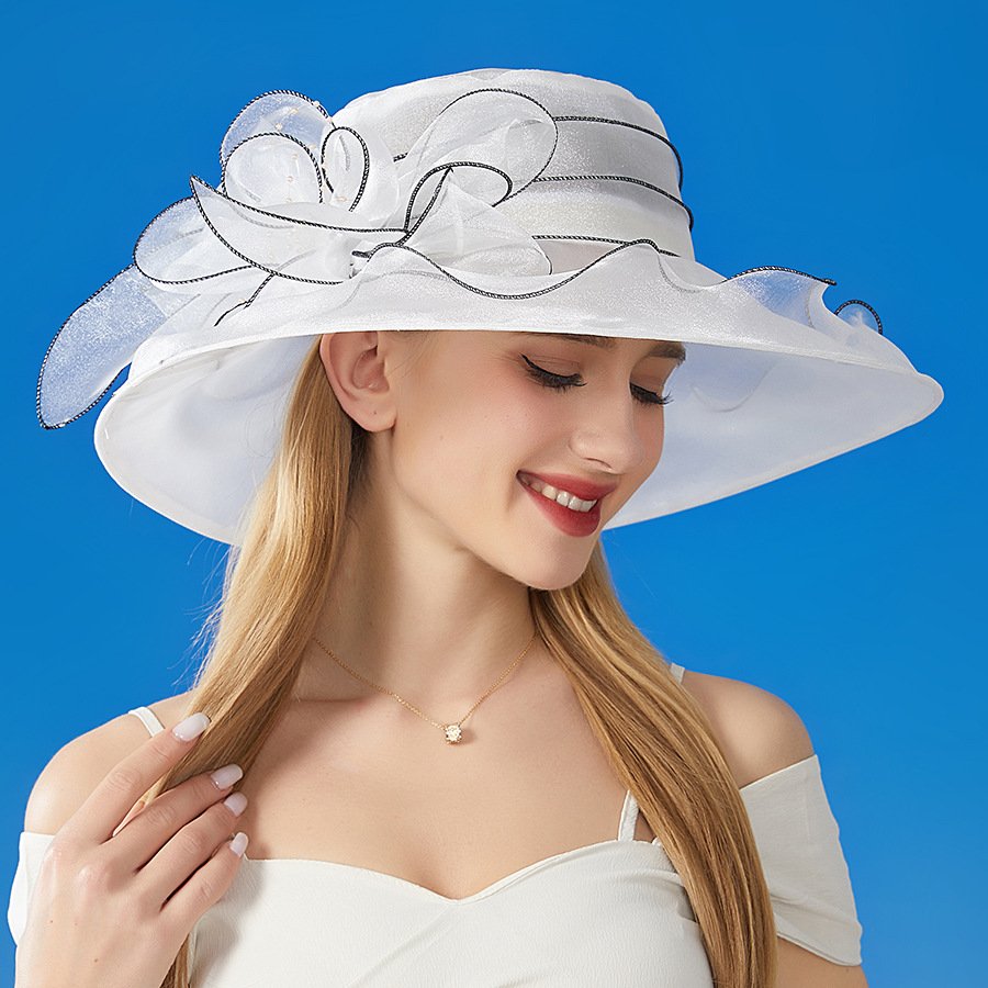 Large Flower Women's Sun Hat for Sun Protection
