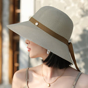 Elegant Wide Brim Sun Hat for Women