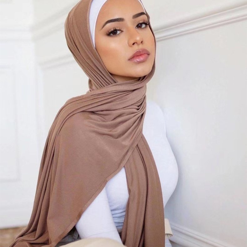 Soft Modal Women's Scarf Hat, Retro Ethnic Style, 50cm Wide, Tie-Dye Color Options