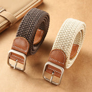 Classic Canvas Belt with Square Buckle